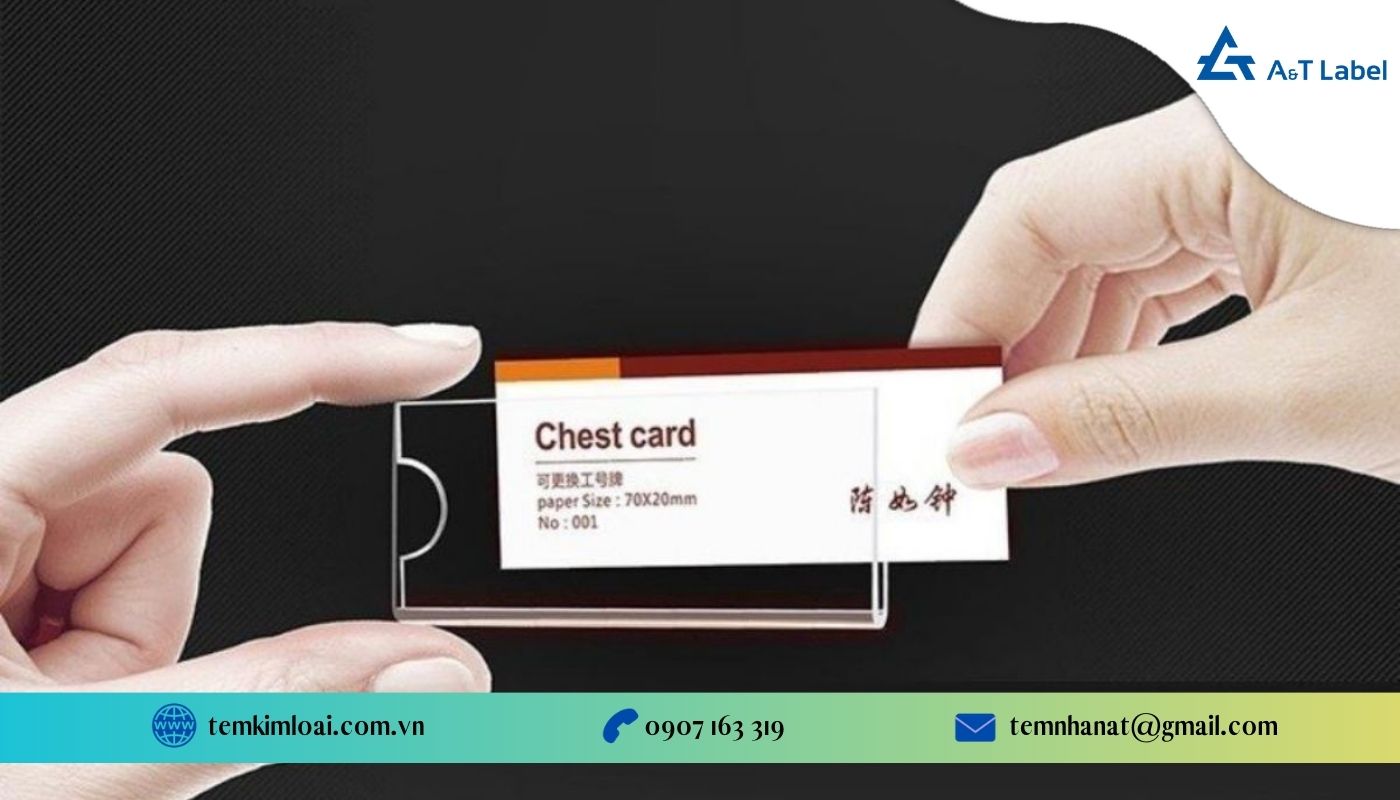 Bảng tên bằng chất liệu nhựa