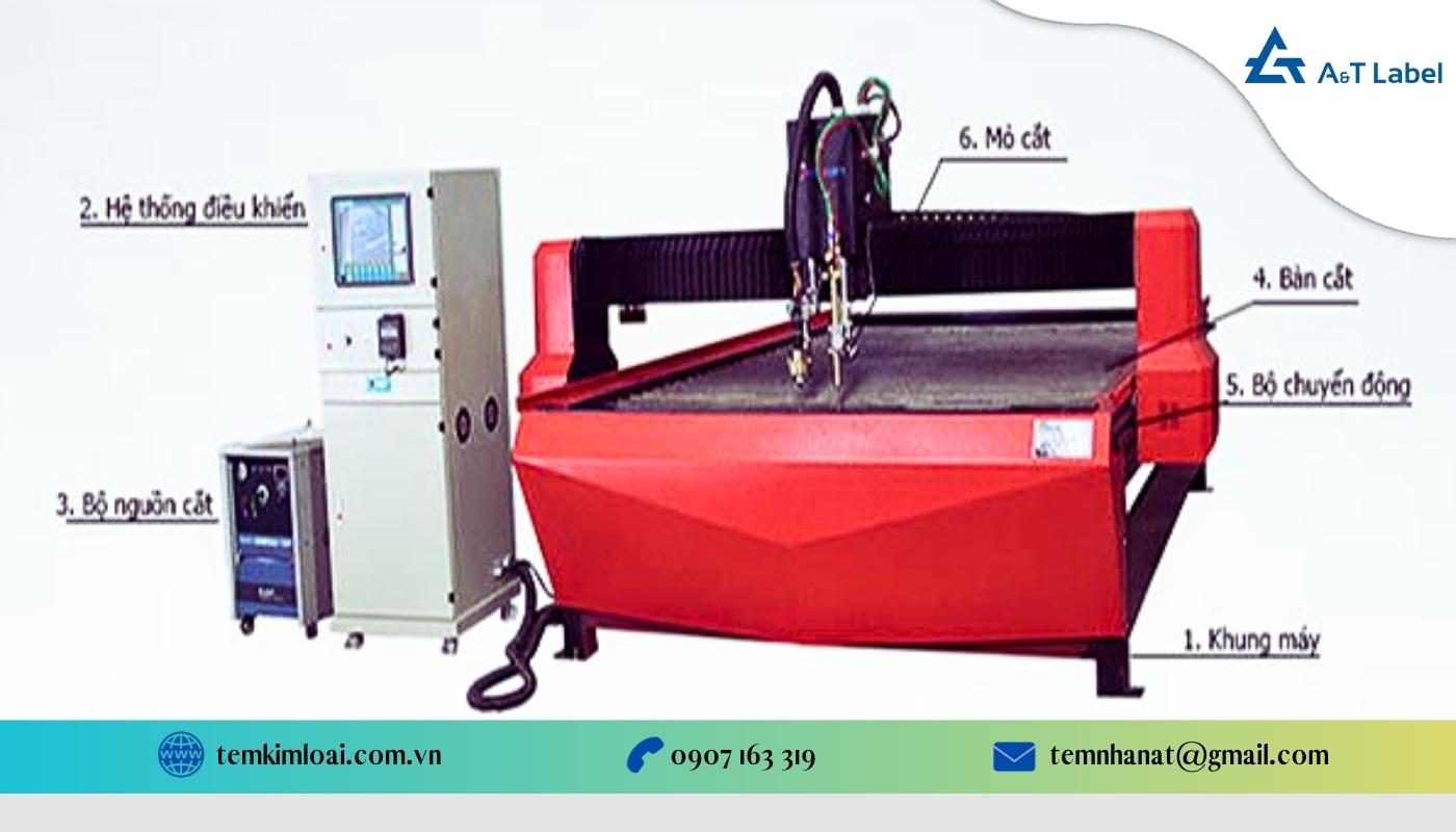 Cấu tạo của máy cắt CNC cơ bản