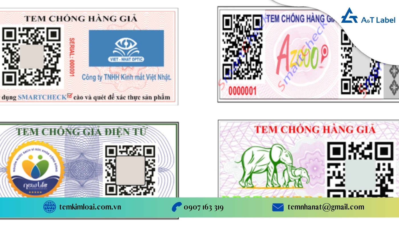 Mẫu tem in nhiệt 1 tem, 2 tem, 3 tem hiện có trên thị trường