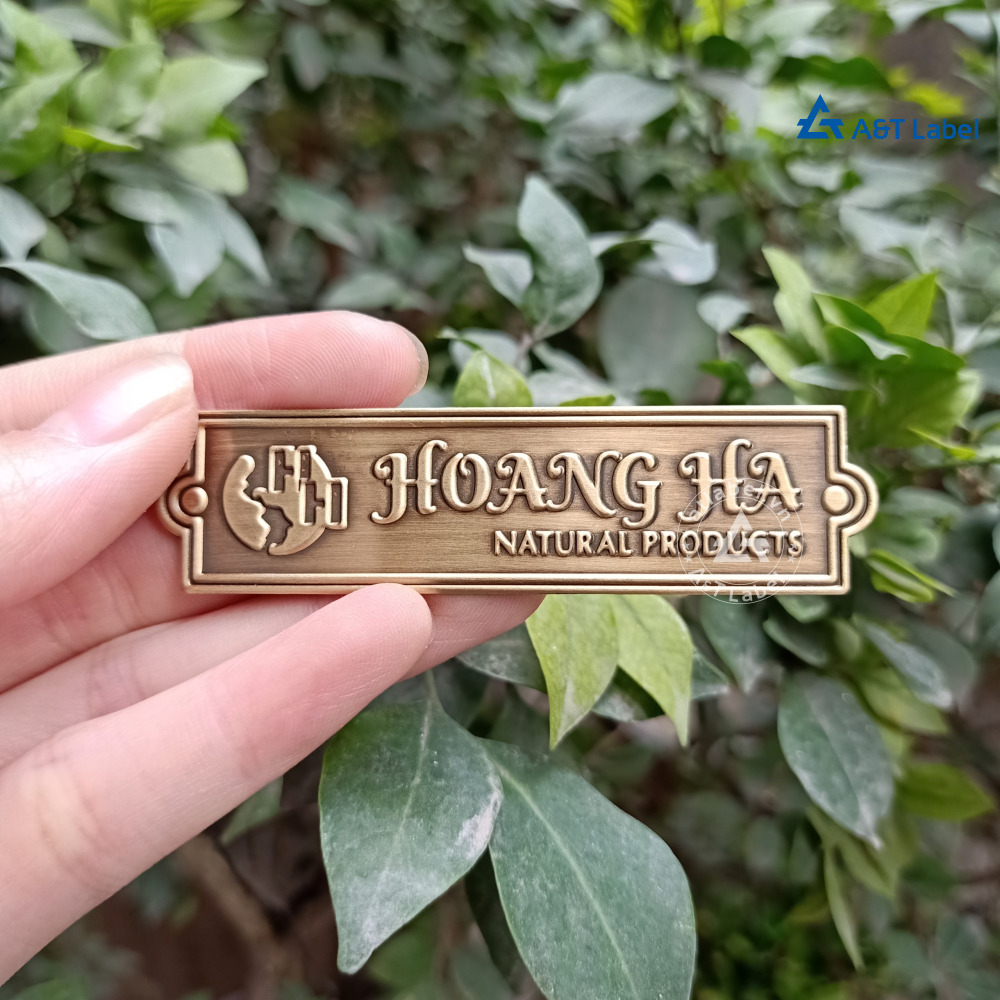 Tem đồng dập ăn mòn cho sản phẩm Hoang Ha