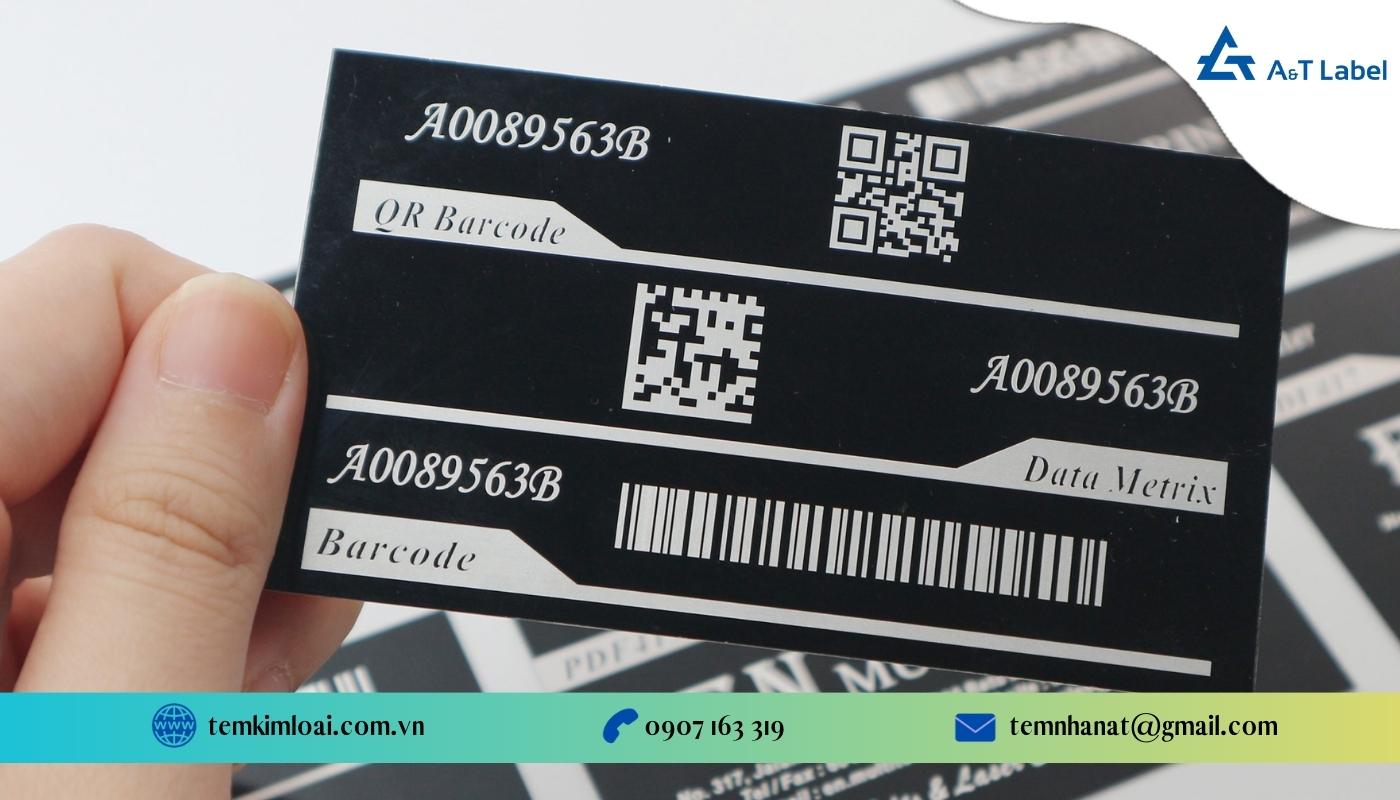 Đơn vị làm tem barcode mã vạch bằng kim loại uy tín