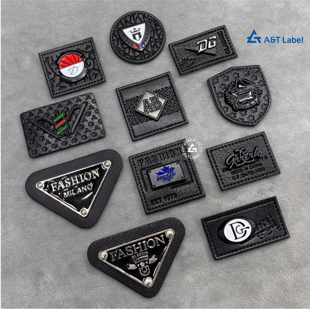 Gắn bằng đinh tán bằng đệm da