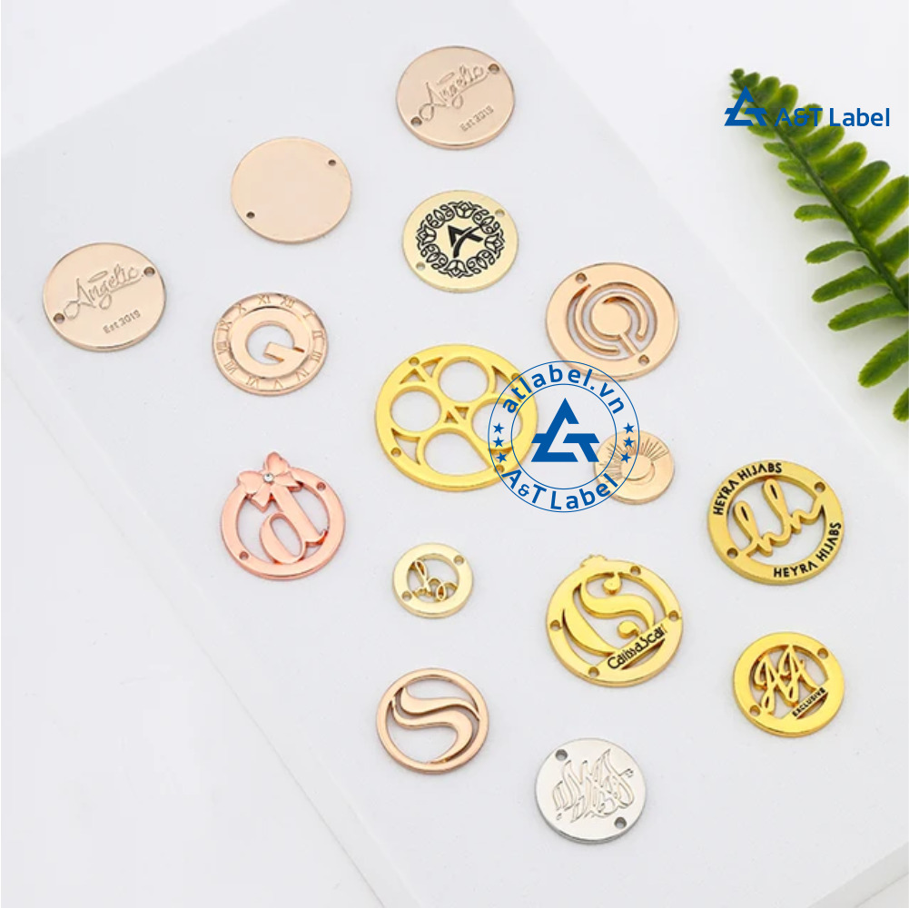 Tem nhãn kim loại đục lỗ