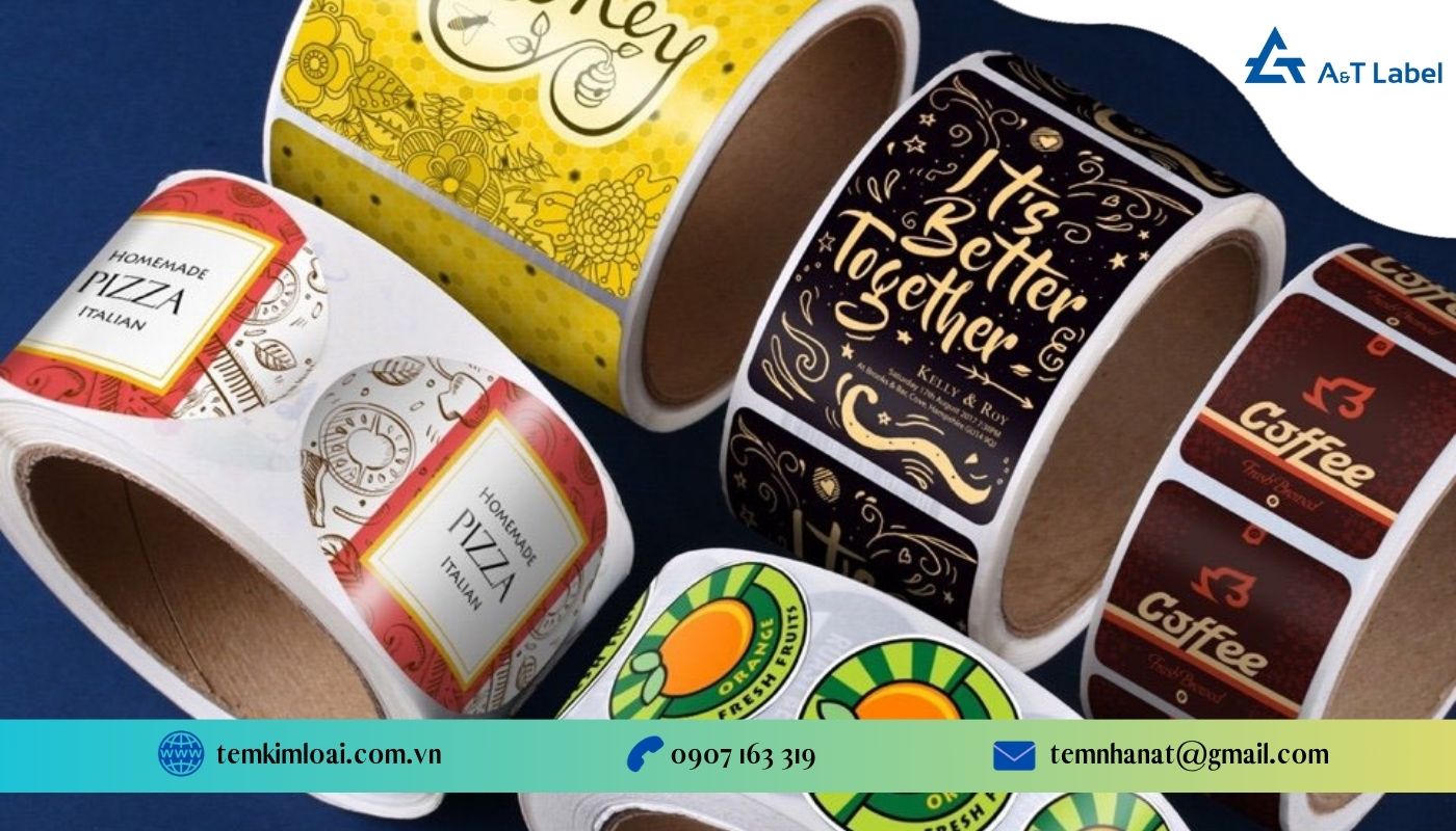 Tem nhãn cuộn tiết kiệm chi phí và diện tích, đem lại giao diện chỉn chu cho sản phẩm