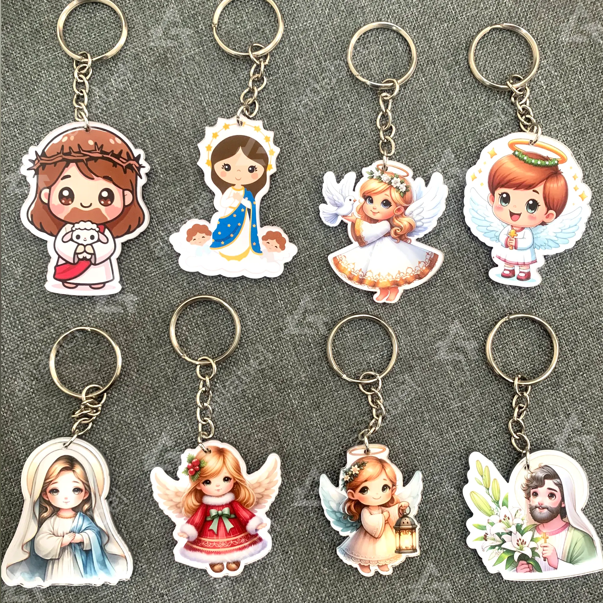 In móc khóa mica giá rẻ A&T Label