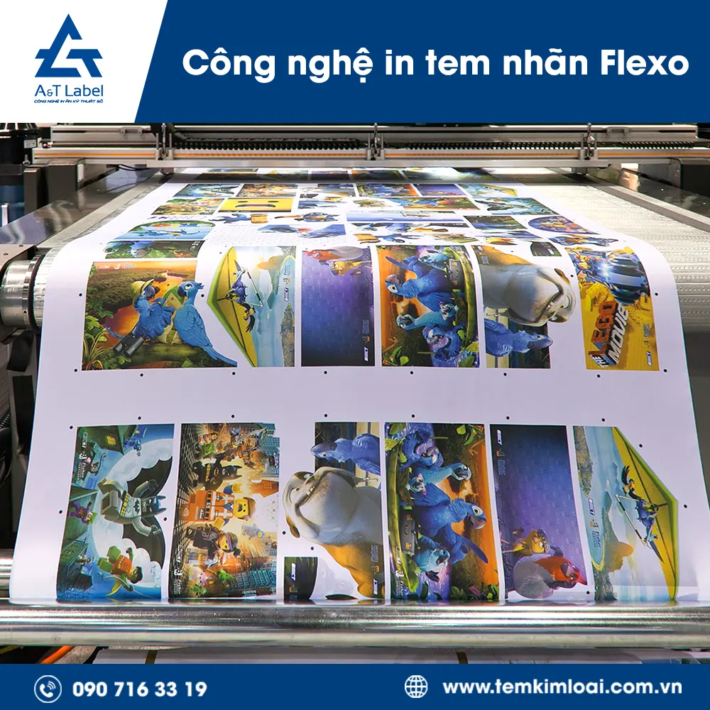 Ưu điểm nổi bật trên công nghệ in tem nhãn Flexo