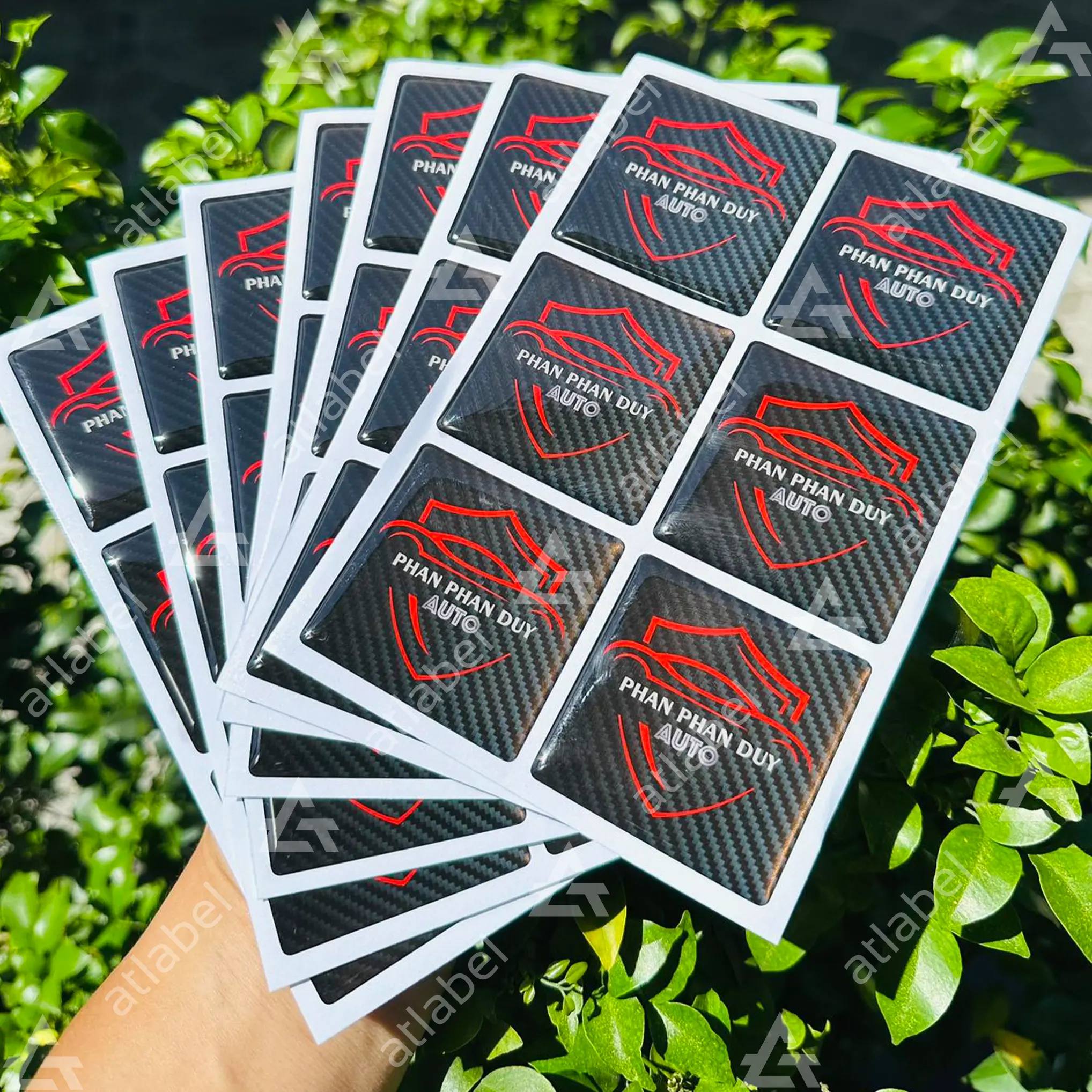 Tem Epoxy dán trên ô tô, xe máy